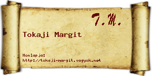 Tokaji Margit névjegykártya