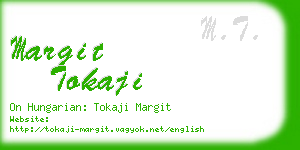 margit tokaji business card